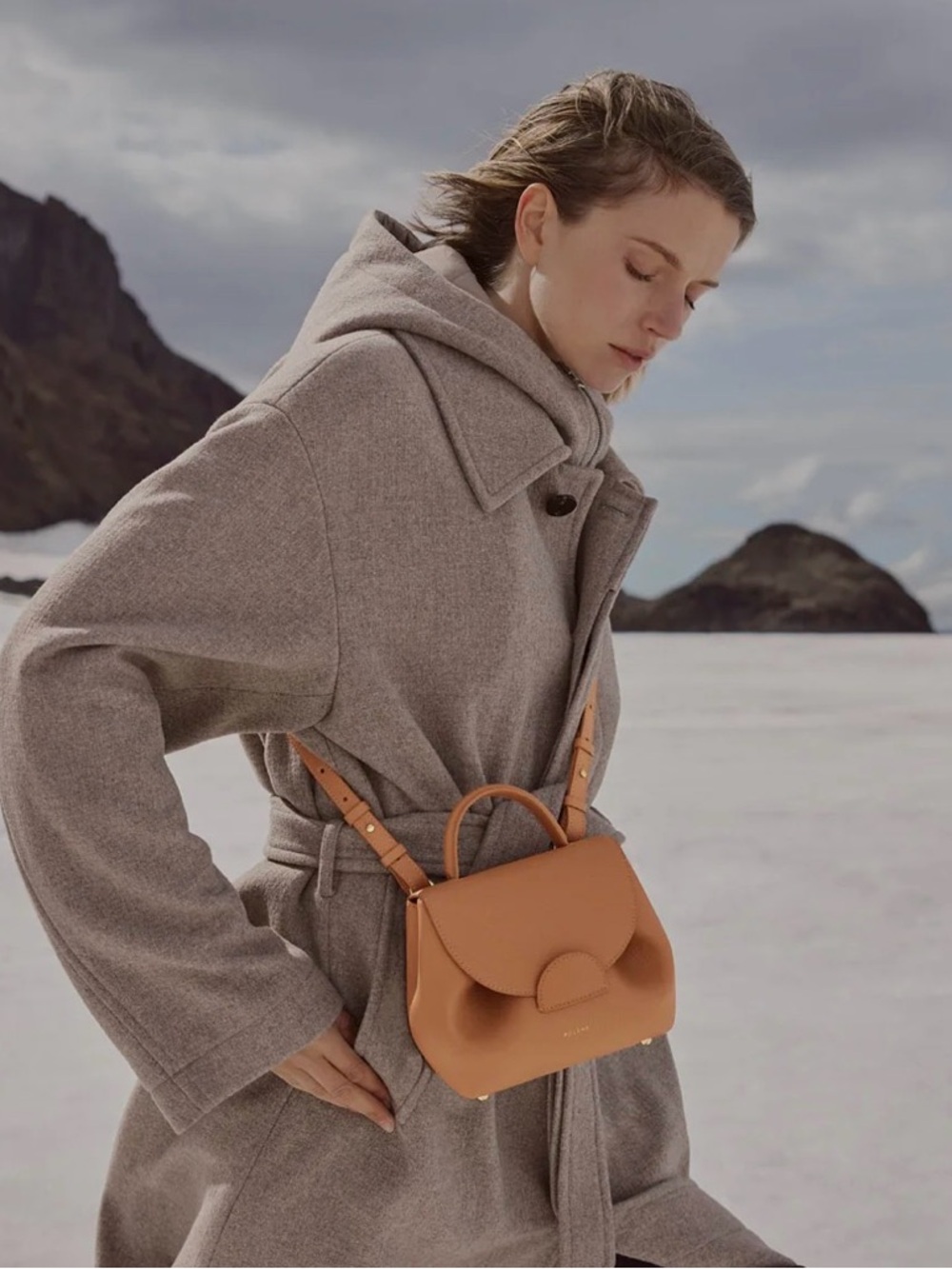 Polène Numero Un Nano in Textured Tan